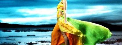 Yellowish Green Skirt Facebook Covers